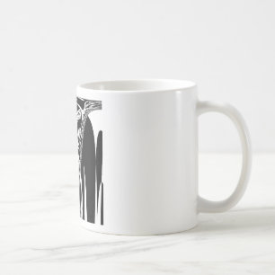 アフリカ抽象芸術アートプリント コーヒーマグカップ