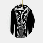 アフリカ抽象芸術アートプリント セラミックオーナメント (右)