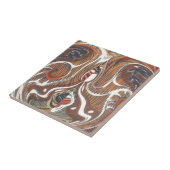 アフリカ抽象芸術アートプリント タイル (側面)