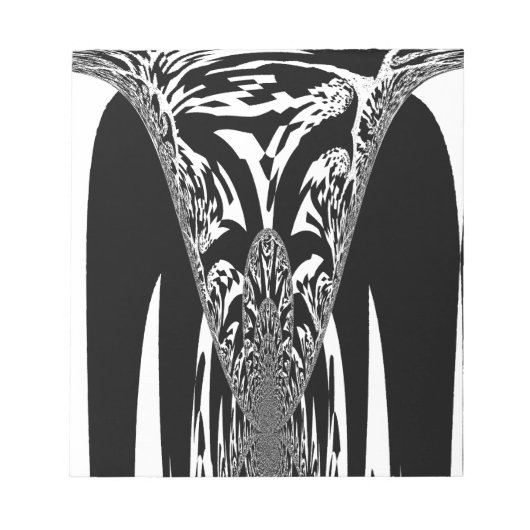 アフリカ抽象芸術アートプリント ノートパッド (正面)