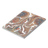 アフリカ抽象芸術アートプリント ノートパッド (回転)