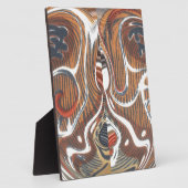 アフリカ抽象芸術アートプリント フォトプラーク (側面)