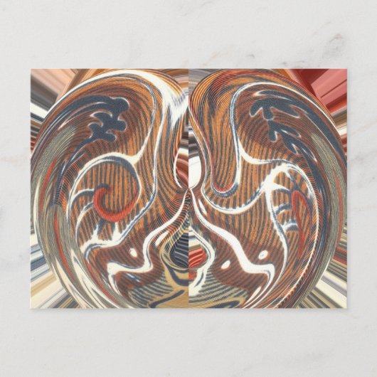 アフリカ抽象芸術アートプリント ポストカード (正面)