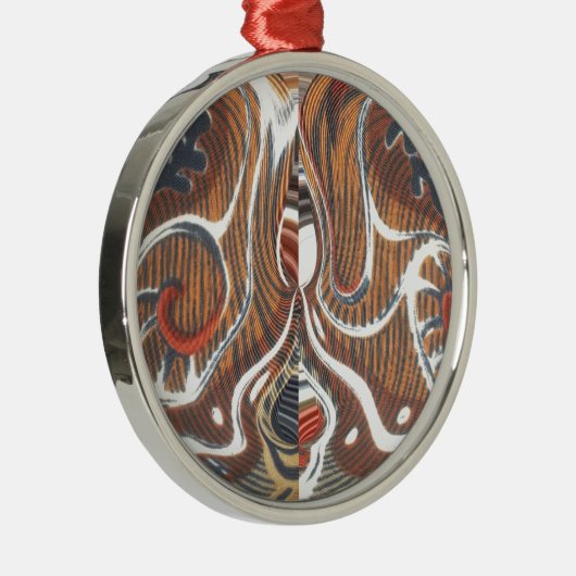 アフリカ抽象芸術アートプリント メタルオーナメント (右)