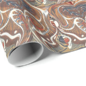 アフリカ抽象芸術アートプリント ラッピングペーパー (ロールコーナー)