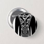 アフリカ抽象芸術アートプリント 缶バッジ (正面&裏面)