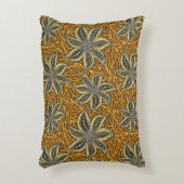 アフリカ抽象芸術フローラろうけつ染めスタイル アクセントクッション (正面(垂直))