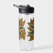 アフリカ抽象芸術フローラろうけつ染めスタイル ウォーターボトル (右面)