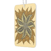 アフリカ抽象芸術フローラろうけつ染めスタイル カーエアーフレッシュナー (左)