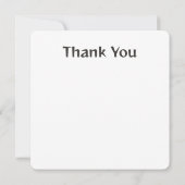 アフリカ抽象芸術フローラろうけつ染めスタイル サンキューカード (裏面)