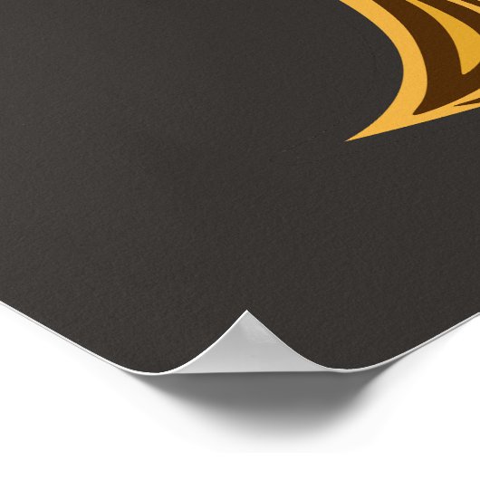 アフリカ抽象芸術フローラろうけつ染めスタイル ポスター (角)