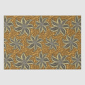 アフリカ抽象芸術フローラろうけつ染めスタイル 薄葉紙 (正面)