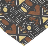 アフリカ抽象芸術モチーフプリント ショートテーブルランナー (コーナー)
