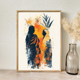 アフリカ抽象芸術芸術 ポスター