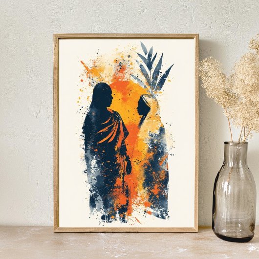 アフリカ抽象芸術芸術 ポスター