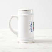 アフリカ抽象芸術顔シュタイン ビールジョッキ (左)