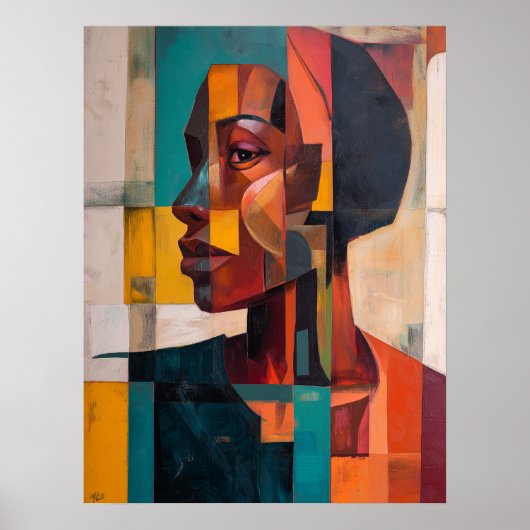 アフリカ抽象芸術 ポスター (正面)