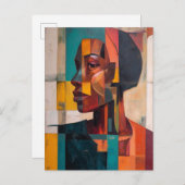 アフリカ抽象芸術 ポストカード (正面/裏面)