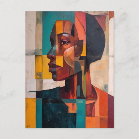 アフリカ抽象芸術 ポストカード (正面)