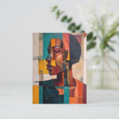 アフリカ抽象芸術 ポストカード (スタンド正面)