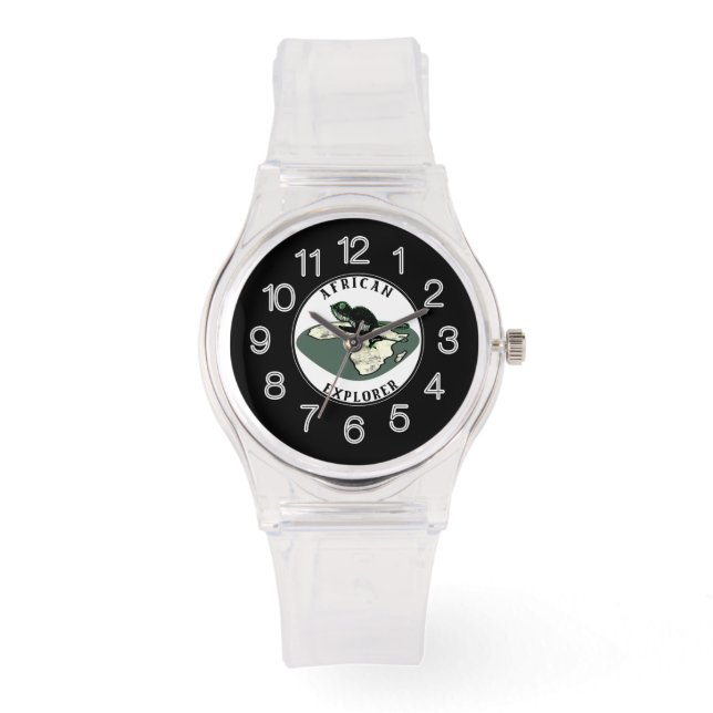 アフリカ探検家 腕時計 (正面)