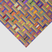 アフリカ数々の色ステンドグラスKente K45 薄葉紙 (詳細)