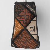 アフリカ文化の対角線上のデザイン ゴルフヘッドカバー (回転90)