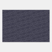 アフリカ文化の白黒 ラッピングペーパーシート (正面3)