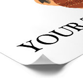 アフリカ文化伝統を持つアフリカの地図 ポスター (角)