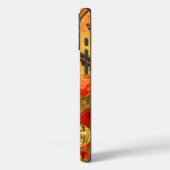 アフリカ文化芸術:リッチゴールデンレッドデザイン Case-Mate iPhoneケース (裏面 / 左)