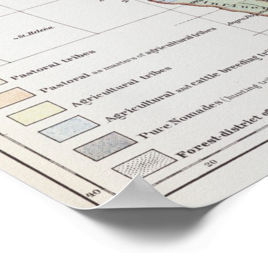 アフリカ文明 ポスター (角)