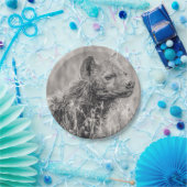 アフリカ斑点ハイエナ ペーパープレート (パーティー)