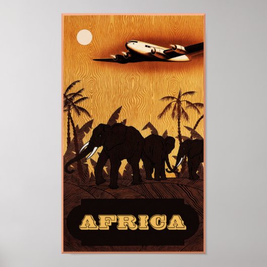 アフリカ旅行ポスター ポスター (正面)