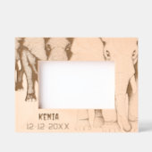 アフリカ旅行記憶 レーザー彫刻フレーム (正面)