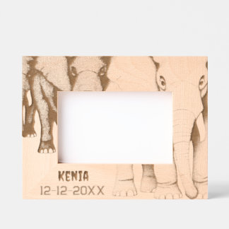 アフリカ旅行記憶 レーザー彫刻フレーム