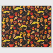 アフリカ族パタ伝統的ーンデザインアート ラッピングペーパー (フラット)