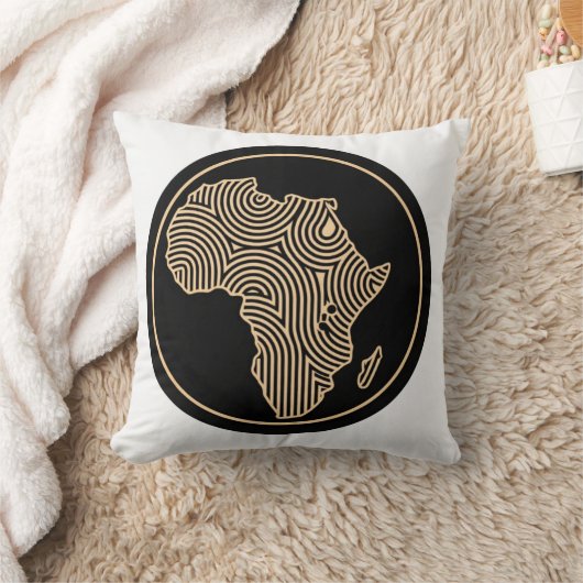 アフリカ枕02 クッション (ブランケット)