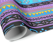 アフリカ柄の包み紙 ラッピングペーパー (ロールコーナー)