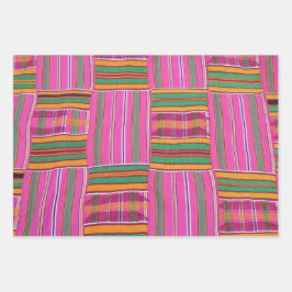 アフリカ柄ギフト包装紙 ラッピングペーパーシート