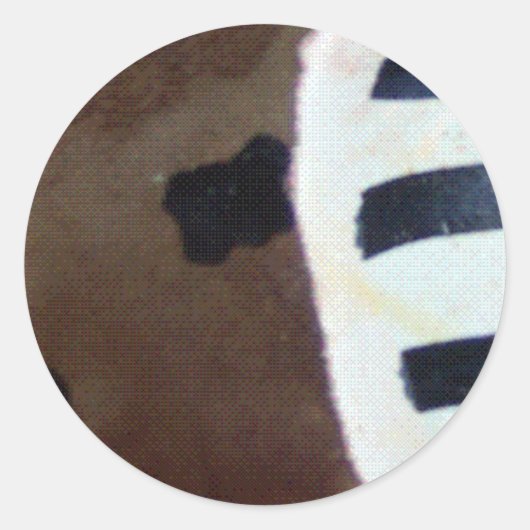 アフリカ柄！ ラウンドシール (正面)