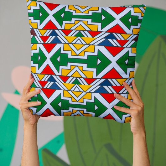 アフリカ様式オーナメントアフリカ文化 クッション