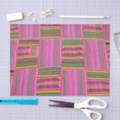 アフリカ模様ピンクティッシュペーパー 薄葉紙 (クラフト)