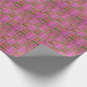 アフリカ模様ピンクラッピング紙 ラッピングペーパー (角)