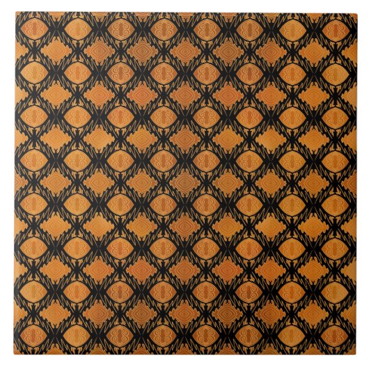 アフリカ模様 タイル (正面)