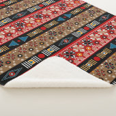 アフリカ模様、東洋模様装飾用クッション シェルパブランケット (3/4)