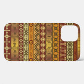 アフリカ民族のモチーフとの背景 Case-Mate iPhoneケース (裏面 (横))