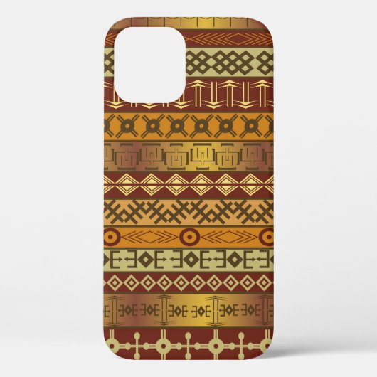 アフリカ民族のモチーフとの背景 Case-Mate iPhoneケース (裏面)