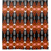 アフリカ民族シャワーカーテン シャワーカーテン (正面)