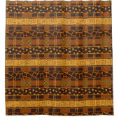 アフリカ民族シャワーカーテン シャワーカーテン (正面)