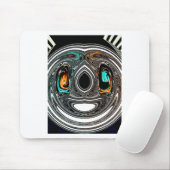 アフリカ民族ドゥードルゼブラテクスチャード芸術プリント マウスパッド (マウス)